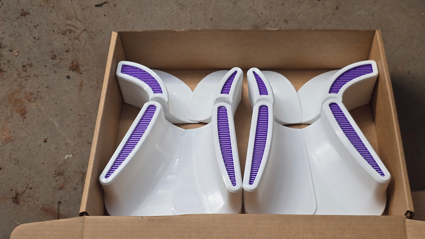 White FullTilt EUC Pads - Premium Full Size Electric Unicycle power pads